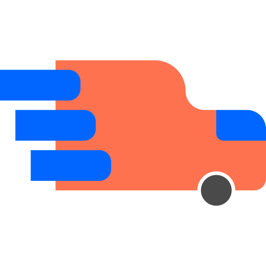 Twist Express truck mascot.